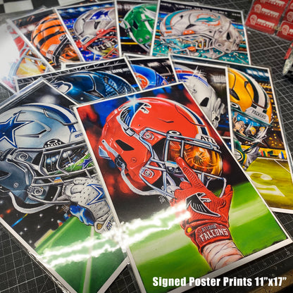 Chargers by Jeremy Worst 2026 Sports Football Canvas Print Artwork helmet Nfl Football1)