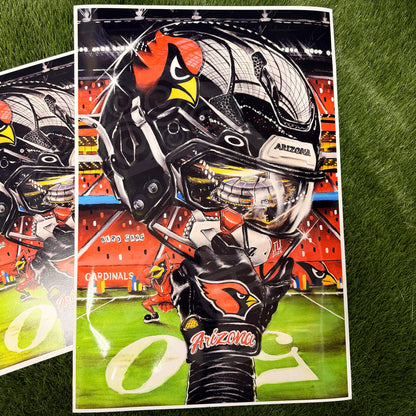 Cards by Jeremy Worst 2026 Sports Football Canvas Print Artwork helmet Nfl Football