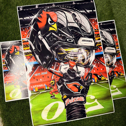 Cards by Jeremy Worst 2026 Sports Football Canvas Print Artwork helmet Nfl Football