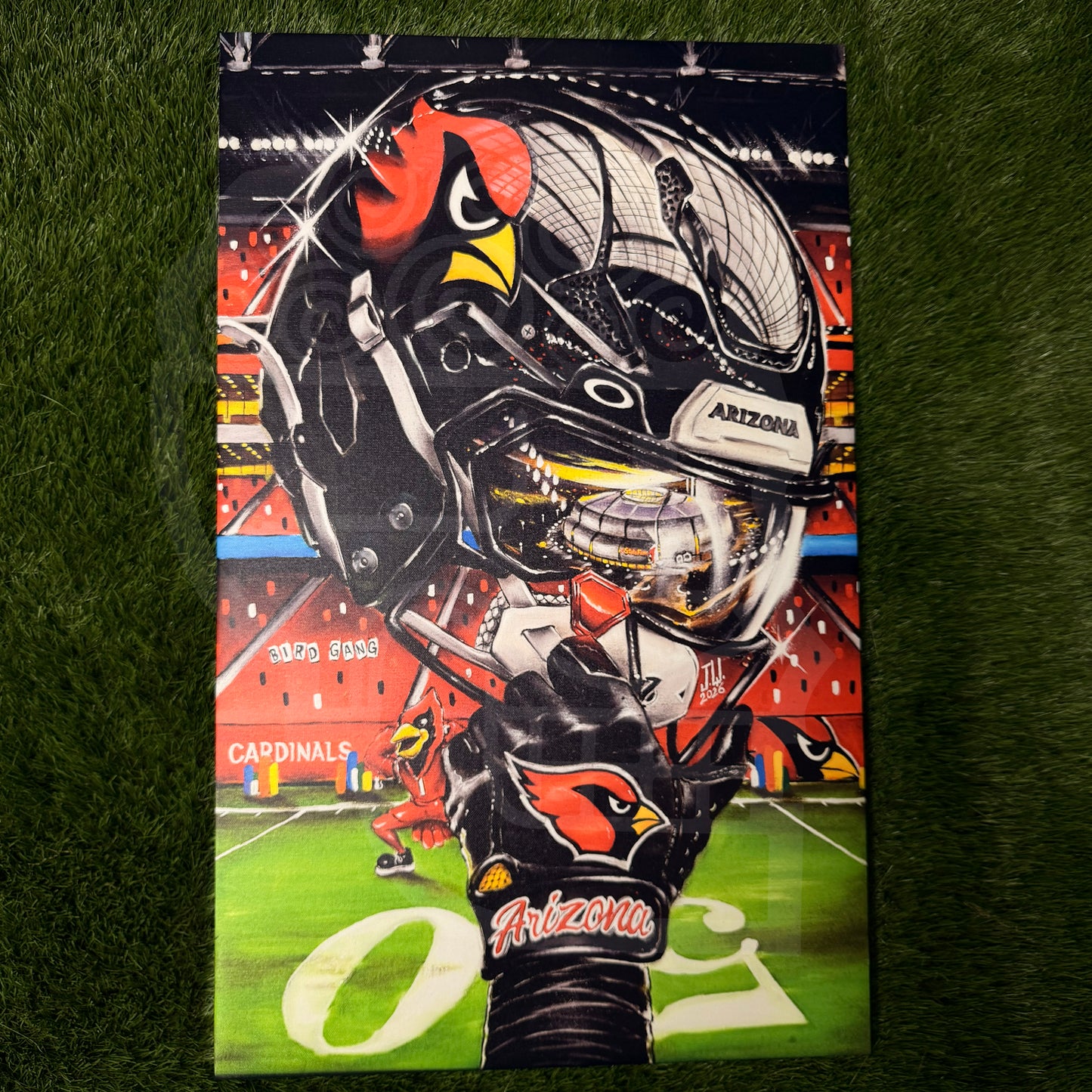 Cards by Jeremy Worst 2026 Sports Football Canvas Print Artwork helmet Nfl Football