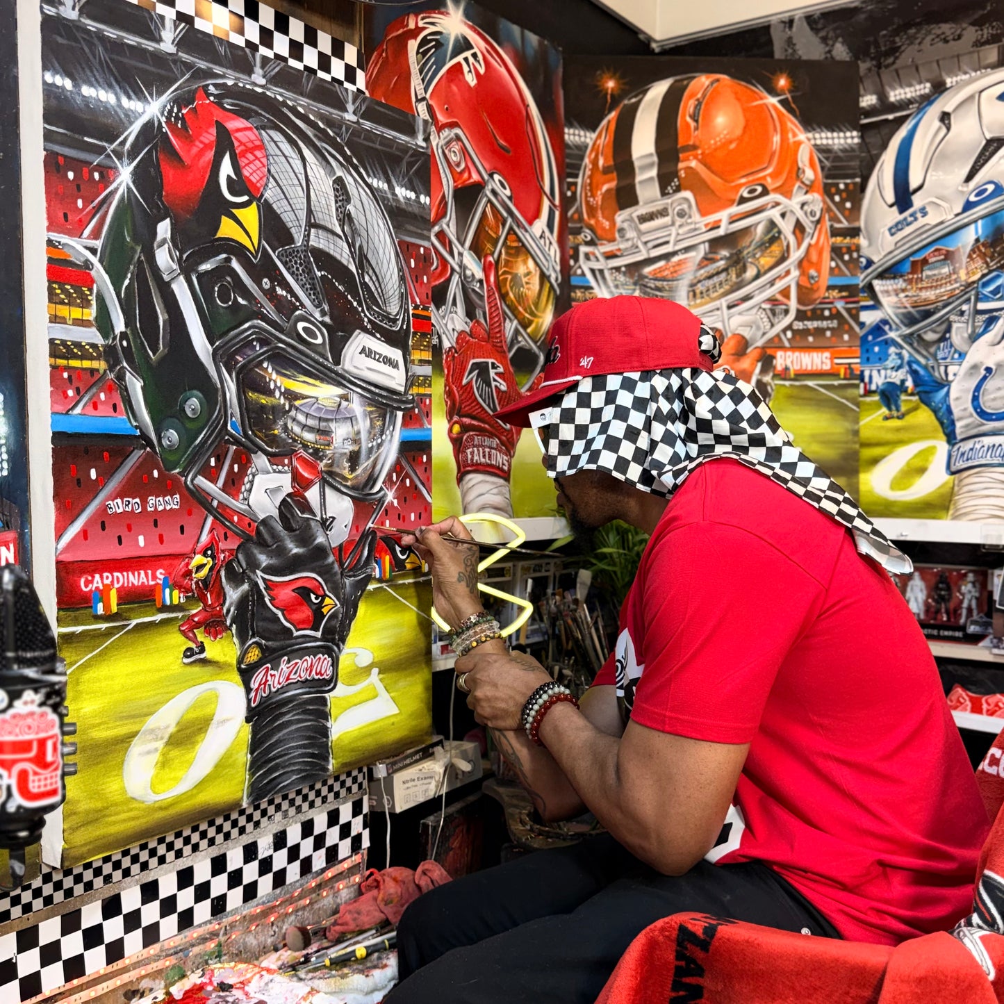 Cards by Jeremy Worst 2026 Sports Football Canvas Print Artwork helmet Nfl Football
