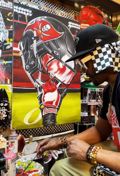 Buccaneers by Jeremy Worst TAMPA BAY Artwork Wall Art Poster Canvas NFL