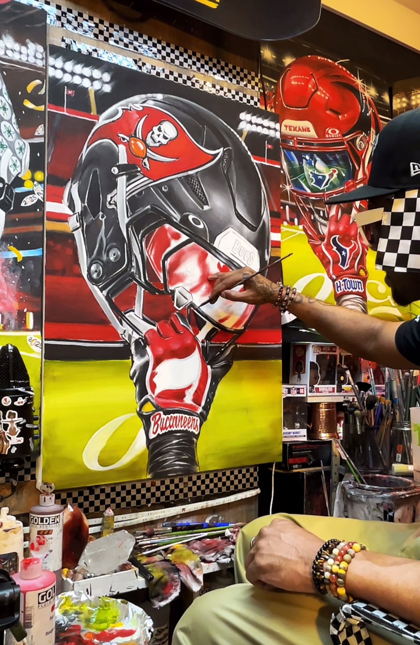 Buccaneers by Jeremy Worst TAMPA BAY Artwork Wall Art Poster Canvas NFL