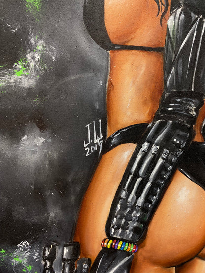 Death Trooper 2019 Original Acrylic Painting by Jeremy Worst