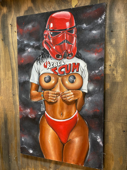 Rebel Scum 2019 Original Acrylic Painting by Jeremy Worst