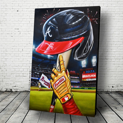 Braves Win by Jeremy Worst Posters Canvas Prints Artwork Atlanta