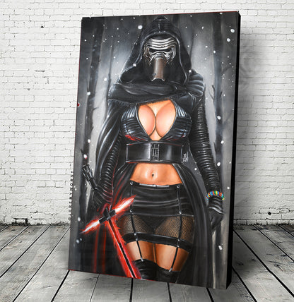 "kylo Ren's Girlfriend" Jeremy Worst Lord Vader Painting Pinup Cosplay Fan Art