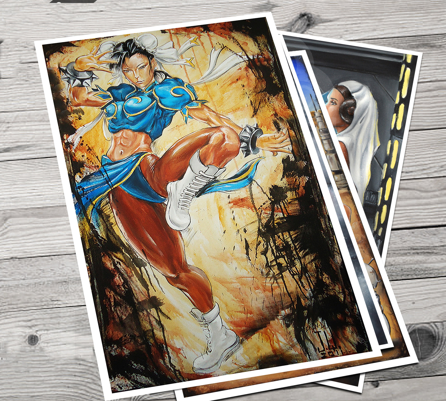 JEREMY WORST Chun Li Sexy girl Artwork Fine Art Print  nsfw up anime pin sticker