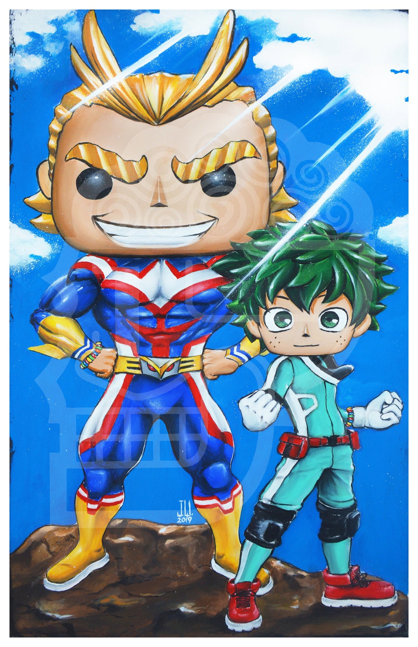 Jeremy Worst My Academia All Might anime cartoon Funko pop painting Art Poster wall decor figure action toy fun custompin sticker