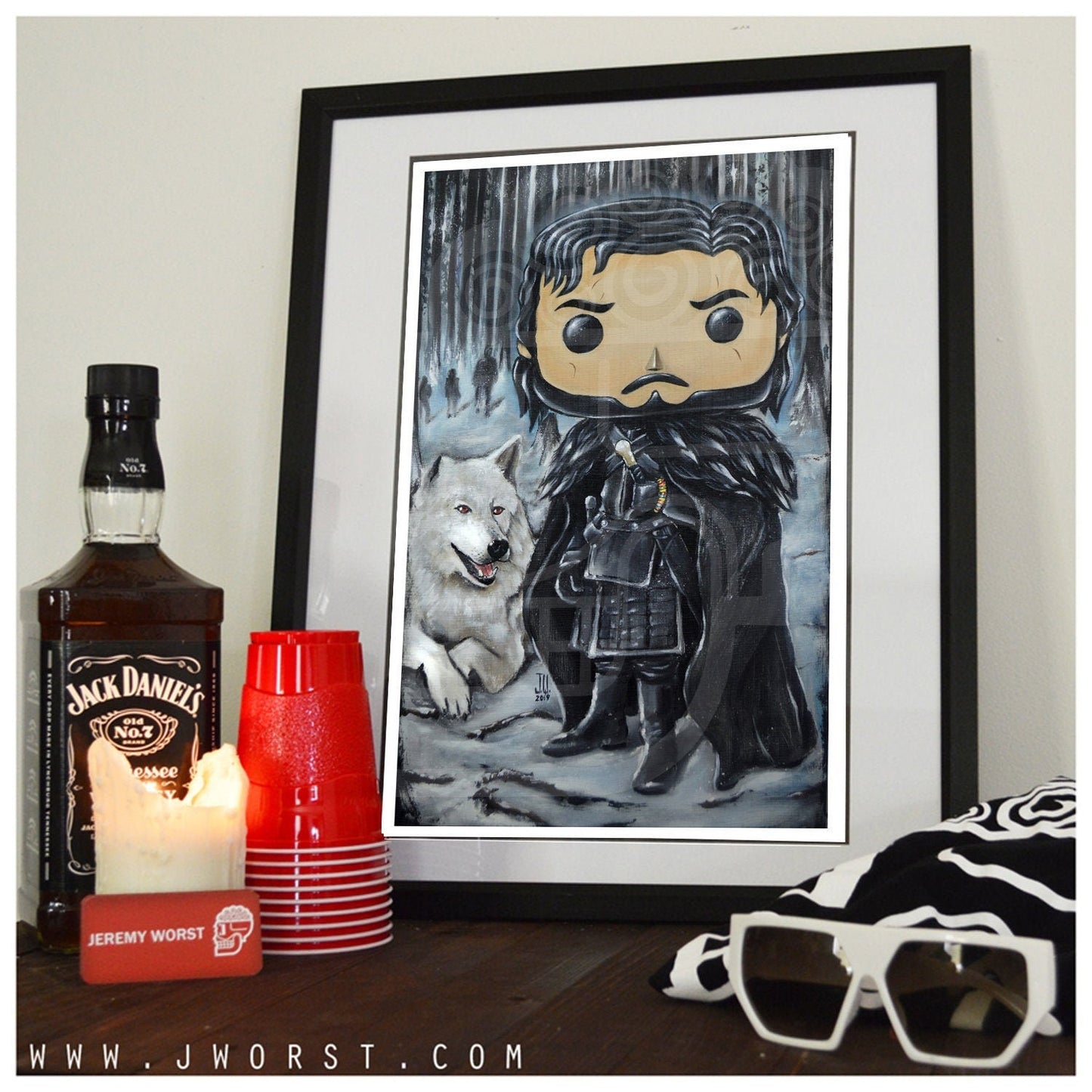 Jon Pop Snow Jeremy Worst Game of Thrones Cosplay full  art painting fan art Queen Slayer needle original funko dragon ghost nights watch