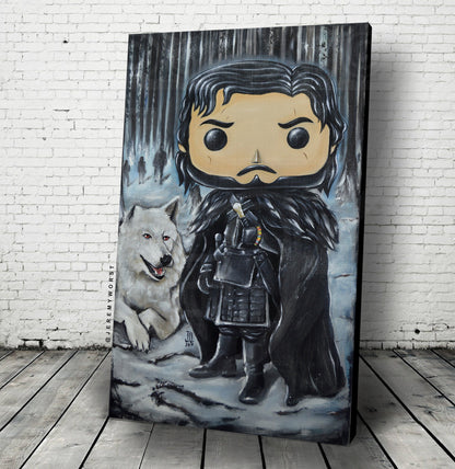 Jon Pop Snow Jeremy Worst Game of Thrones Cosplay full  art painting fan art Queen Slayer needle original funko dragon ghost nights watch