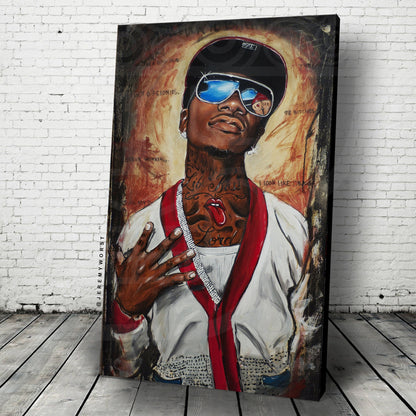 JEREMY WORST Lil B The Based God Original Artwork Signed Fine Art Print canvas painting sexy task force thank you based god sticker poster