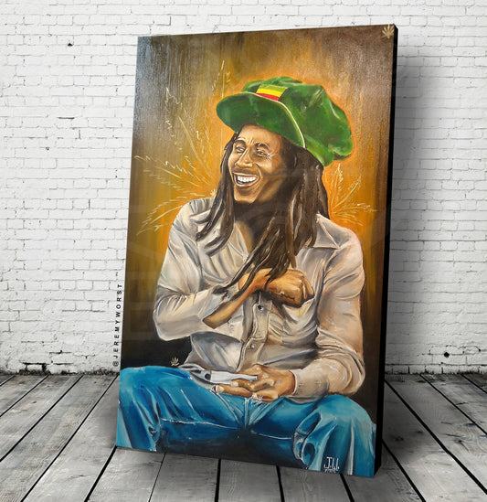 jewelry  nsfw sexBOB MARLEY by Jeremy Worst Giclee Canvas Print weed smile rasta Jamaican anime nsfw sticker