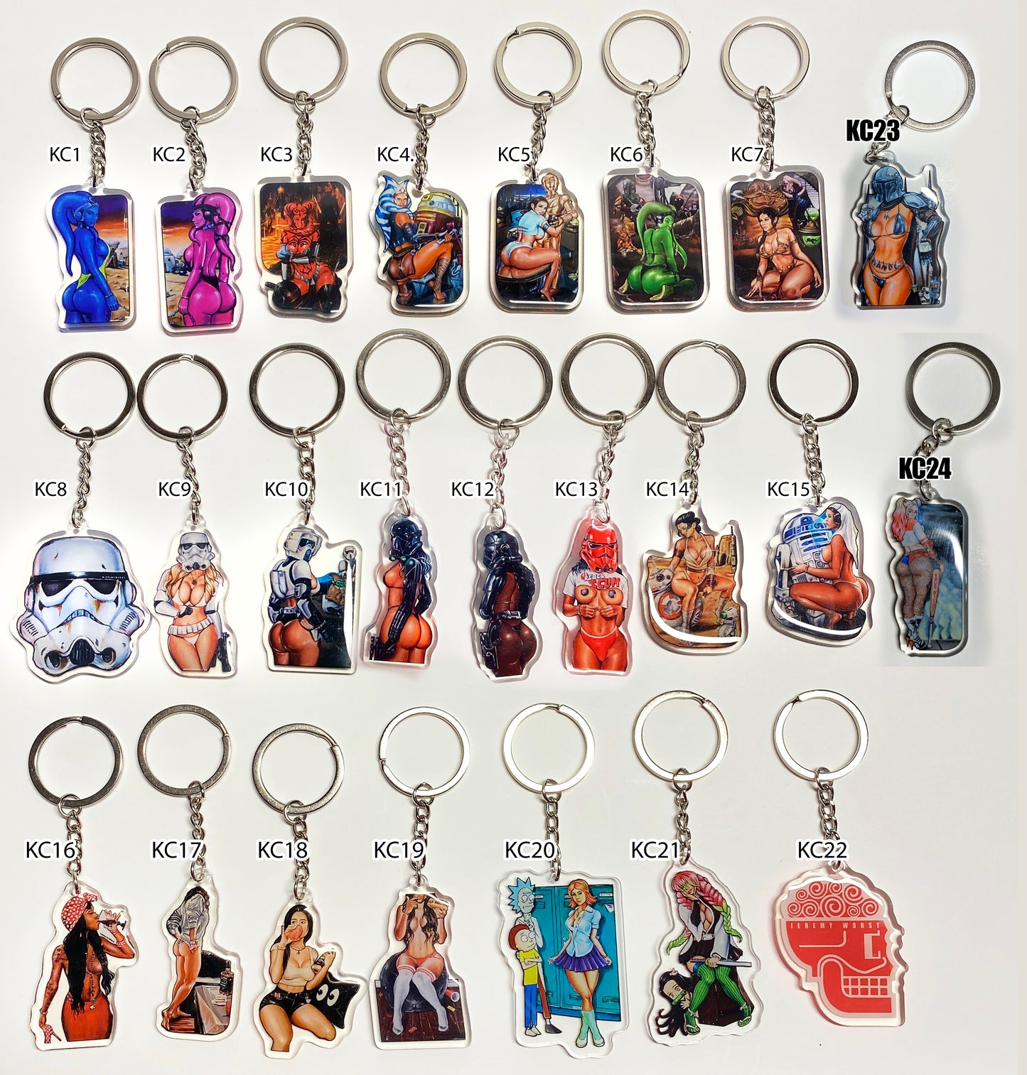 JEREMY WORST Sexy Keychains Collection